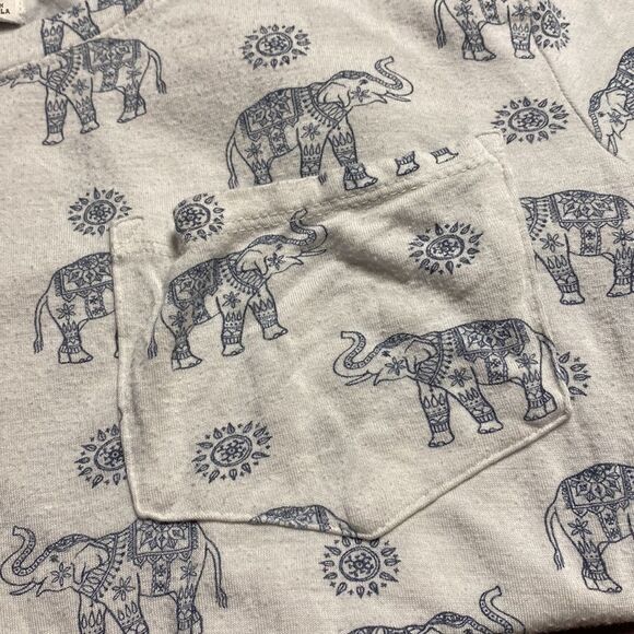 Raw Hem HOLLISTER Elephant Print Tee Shirt - Picture 4 of 9